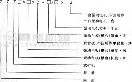 ZZF振动放矿机示意图